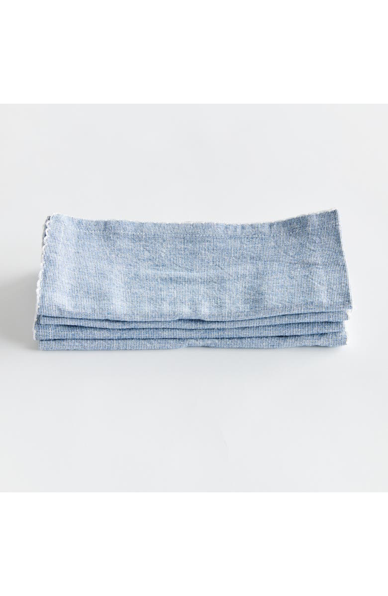 Napa Home & Garden Brea Napkins Set of 4, Alternate, color, Blue
