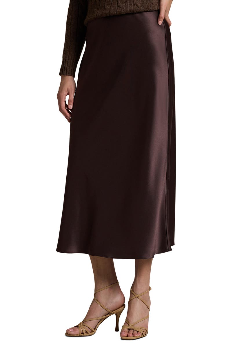 Polo Ralph Lauren Satin Midi Skirt, Main, color,