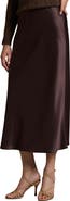 Polo Ralph Lauren Satin Midi Skirt