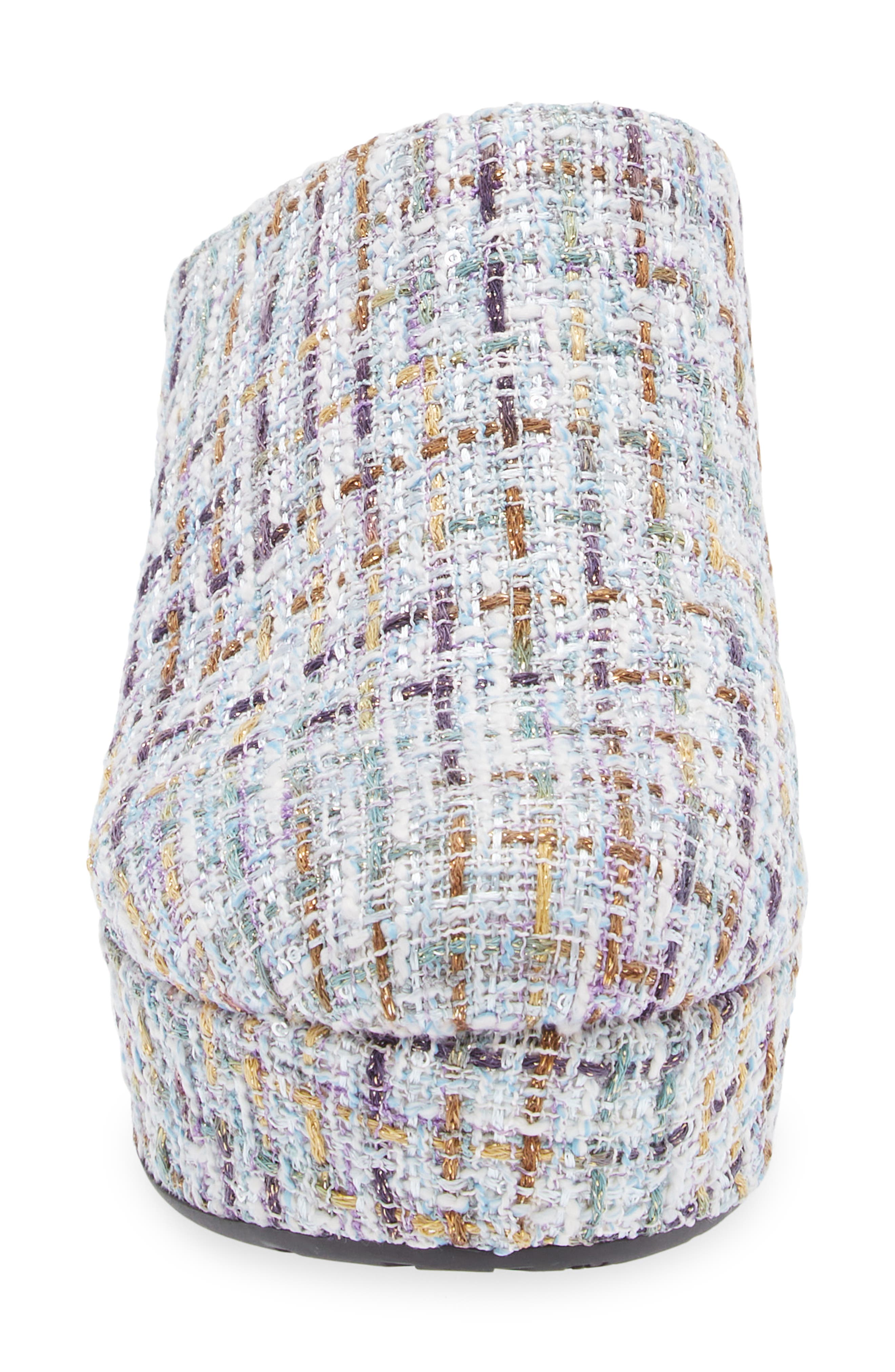 Chocolat Blu Gertie Platform Clog, Alternate, color, Blue Multi Tweed