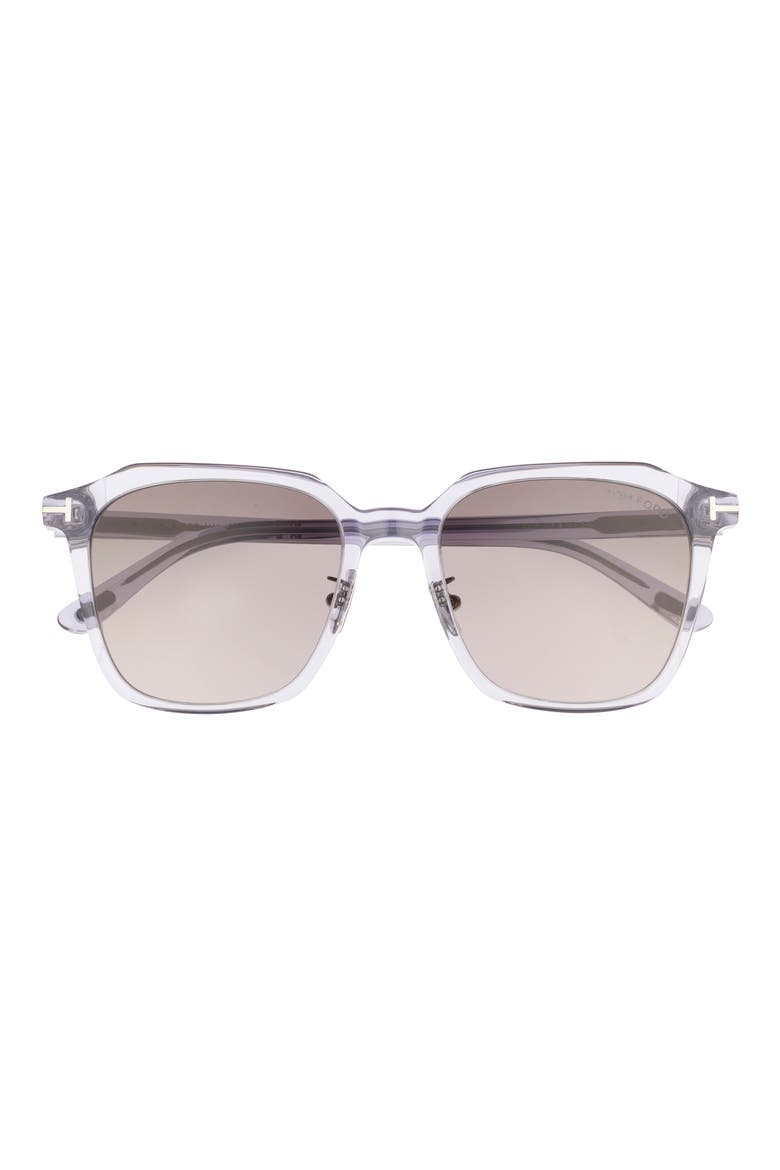 53mm Square Sunglasses, Main, color, GREY/ OTHER / GRADIENT SMOKE
