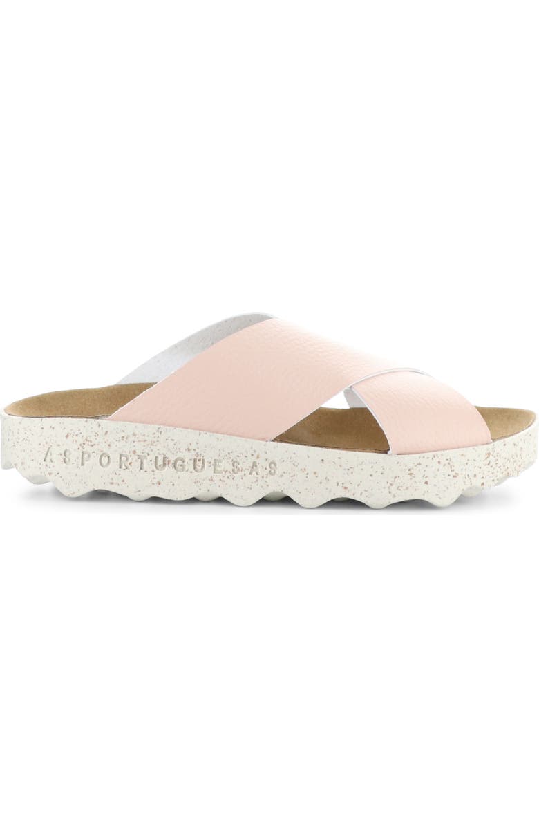 Asportuguesas by Fly London Cross Slide Sandal, Alternate, color, Pink