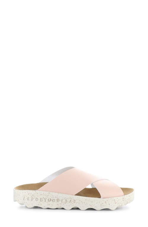 Asportuguesas By Fly London Cross Slide Sandal In Pink