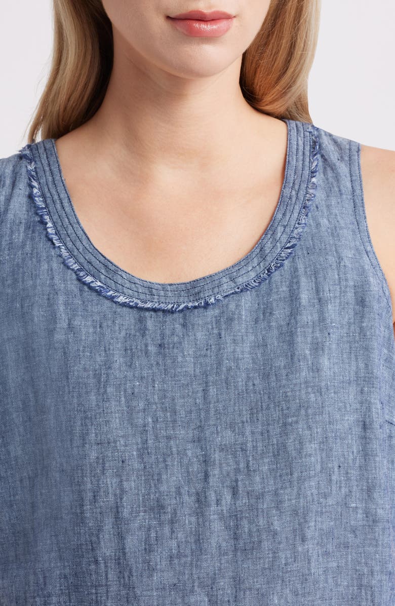 Tommy Bahama Two Palms Patch Pocket Linen Shift, Alternate, color, Coastline