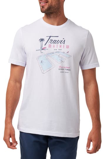 Travismathew On Vacation Graphic T-shirt In White