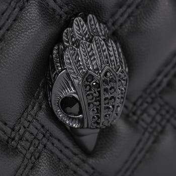 Small Kensington Drench Quilted Leather Drawstring Crossbody Bag