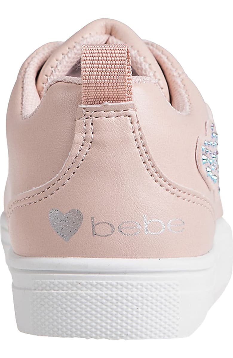bebe Kids' Heart Sneaker, Alternate, color, Blush