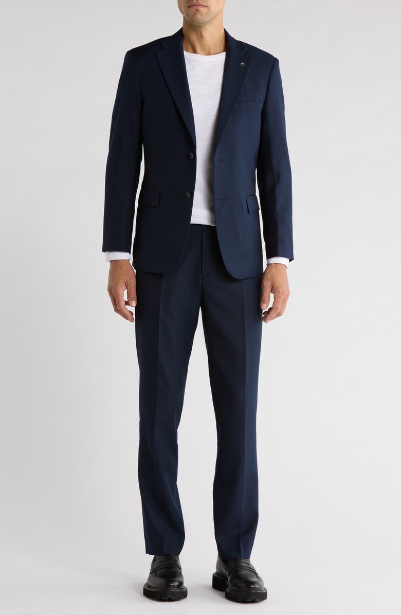 Scotch & Soda Navy Classic Fit Suit, Main, color, Navy