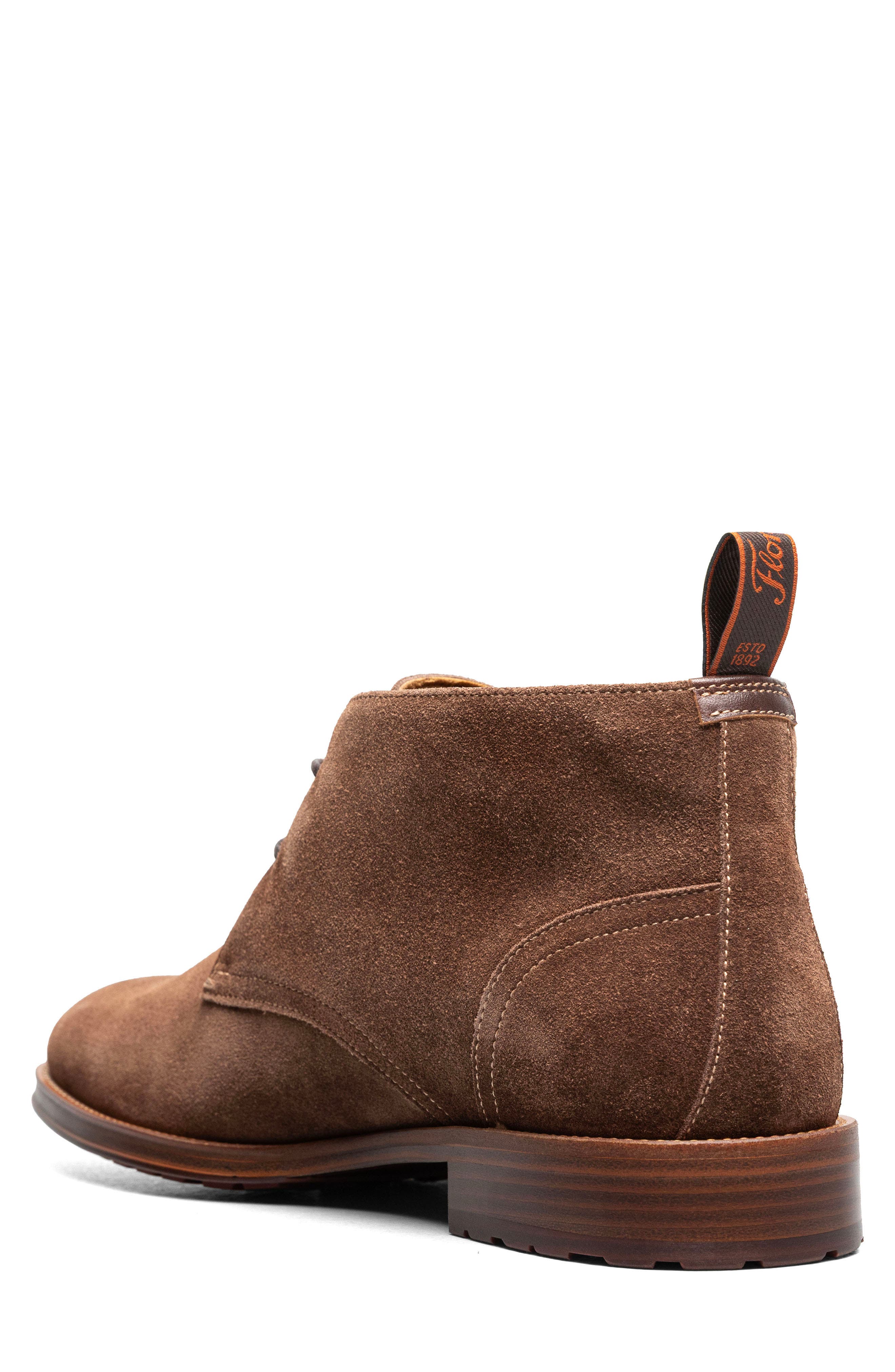 Rucci Leather Plain Toe Chukka Boot, Alternate, color, BRN SUEDE