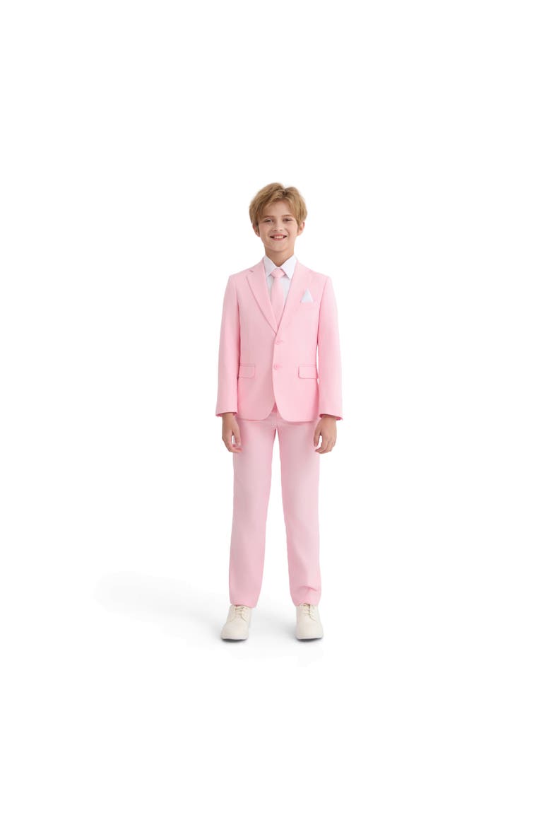 Four-Piece Tailored Suit Set, Main, color, Pink