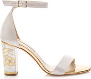 Freya Rose Rozu Ankle Strap Pearl Heel Sandal
