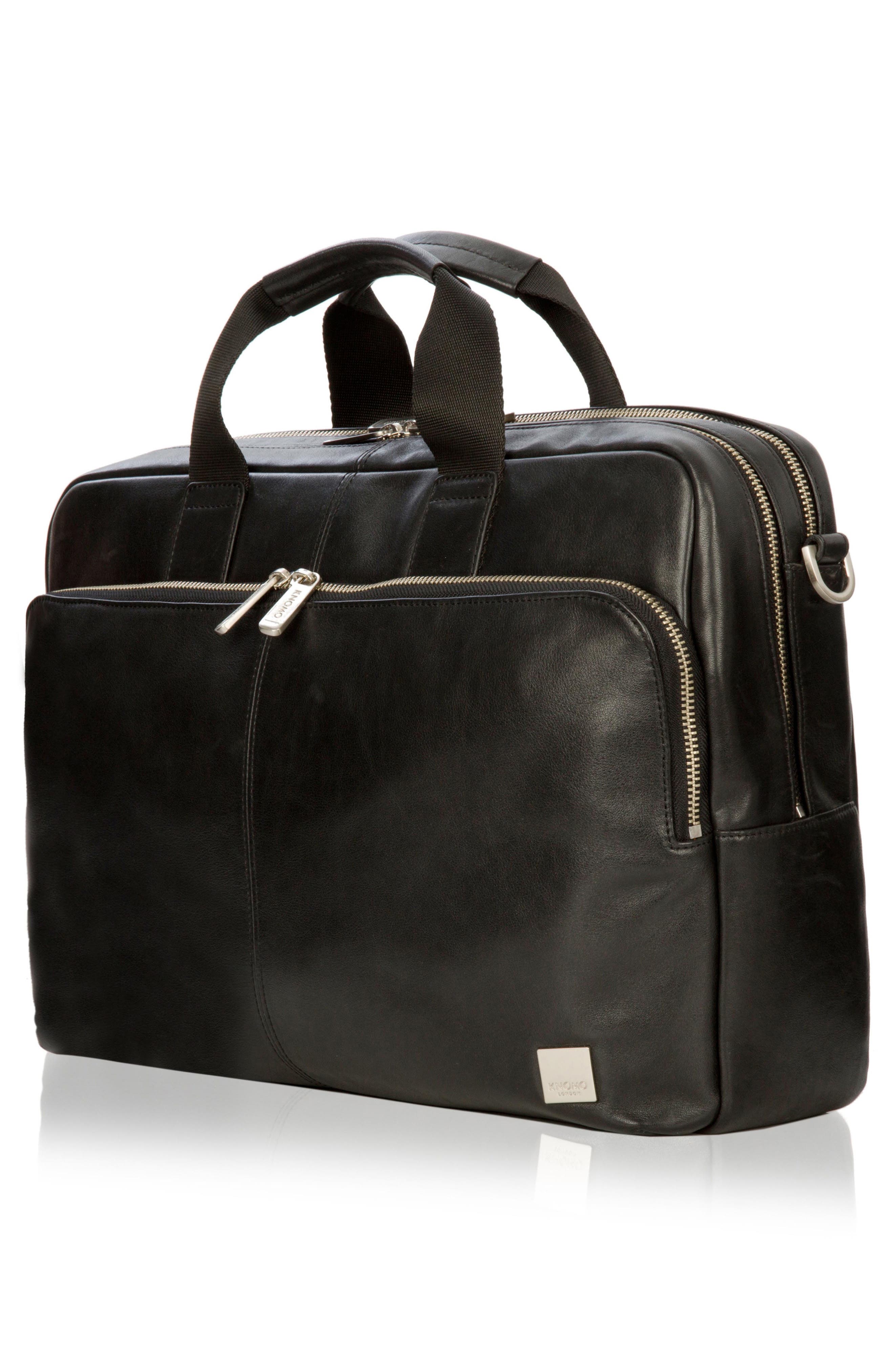 KNOMO London Brompton Amesbury Leather Briefcase, Alternate, color, 