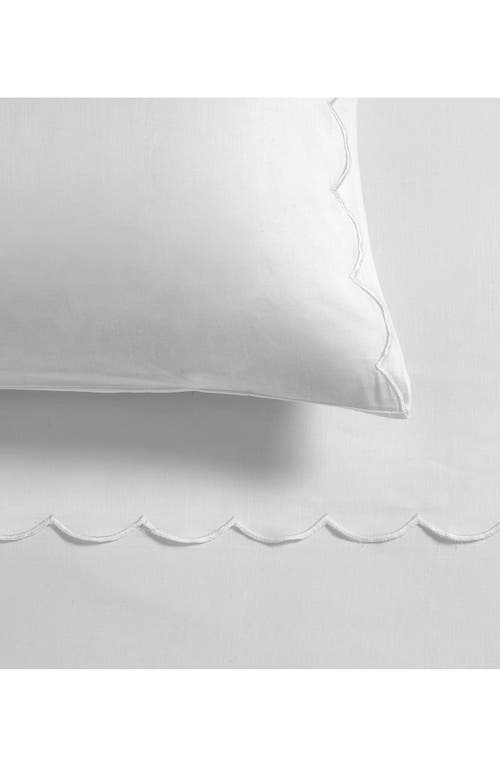 Peri Home Set Of 2 Scallop Cotton Pillowcases In White
