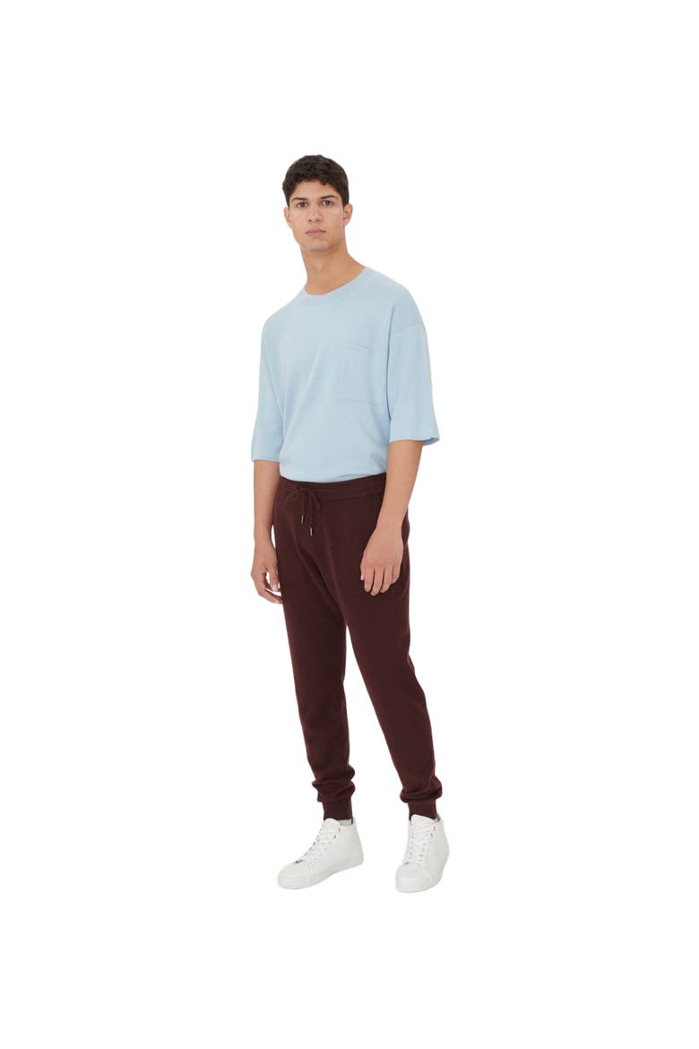 Men's Cashmere Jogger, Main, color, decadent chocolate