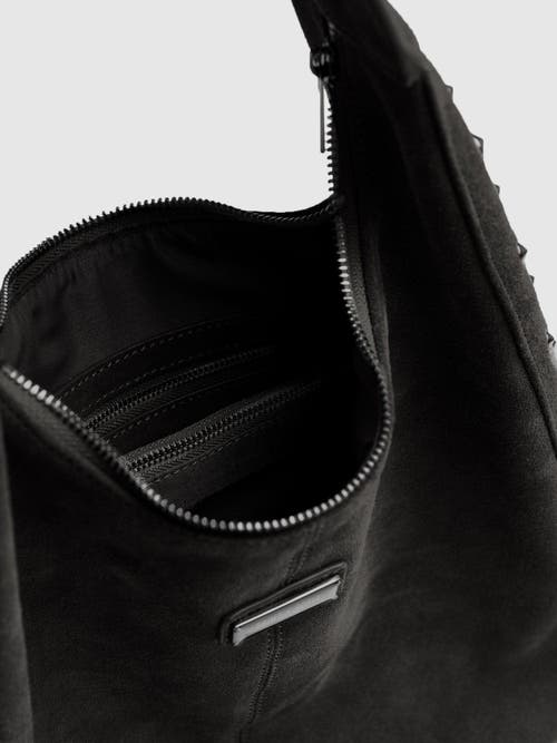 Saint And Sofia Saint + Sofia Margot Hobo Shoulder Bag In Black