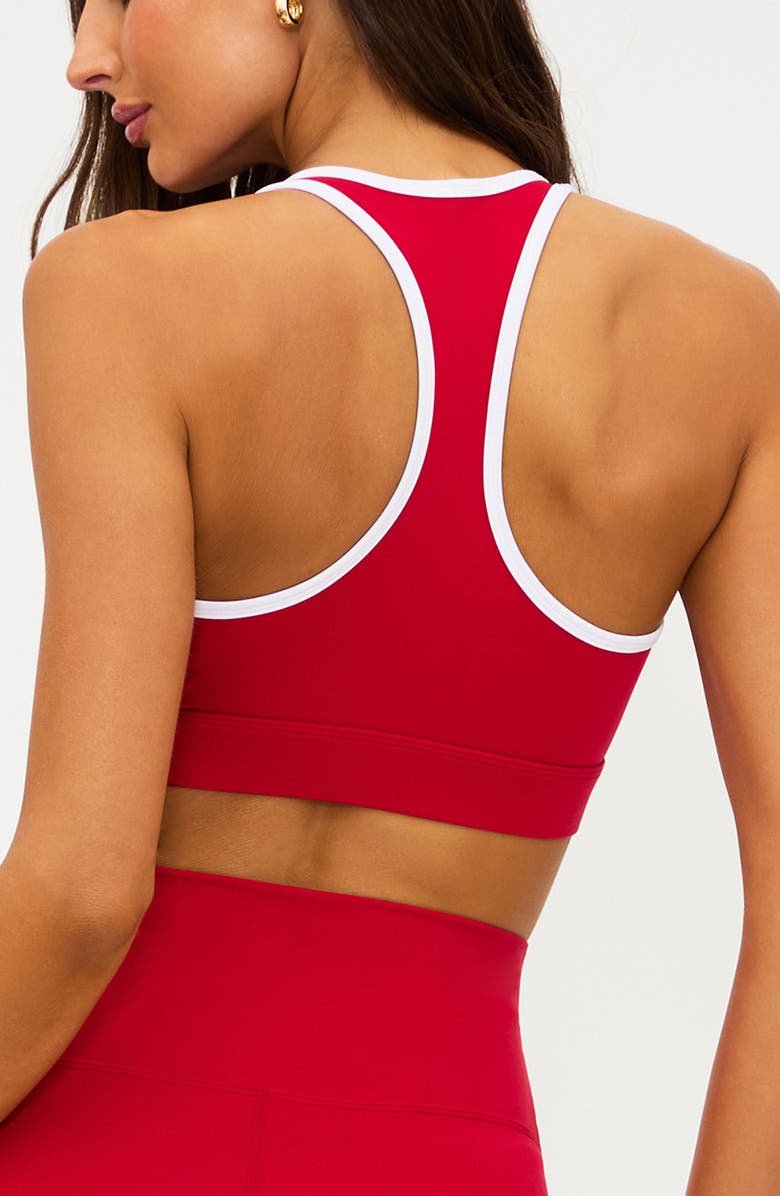Beach Riot Twist Cutout Sports Bra, Alternate, color, Peppermint