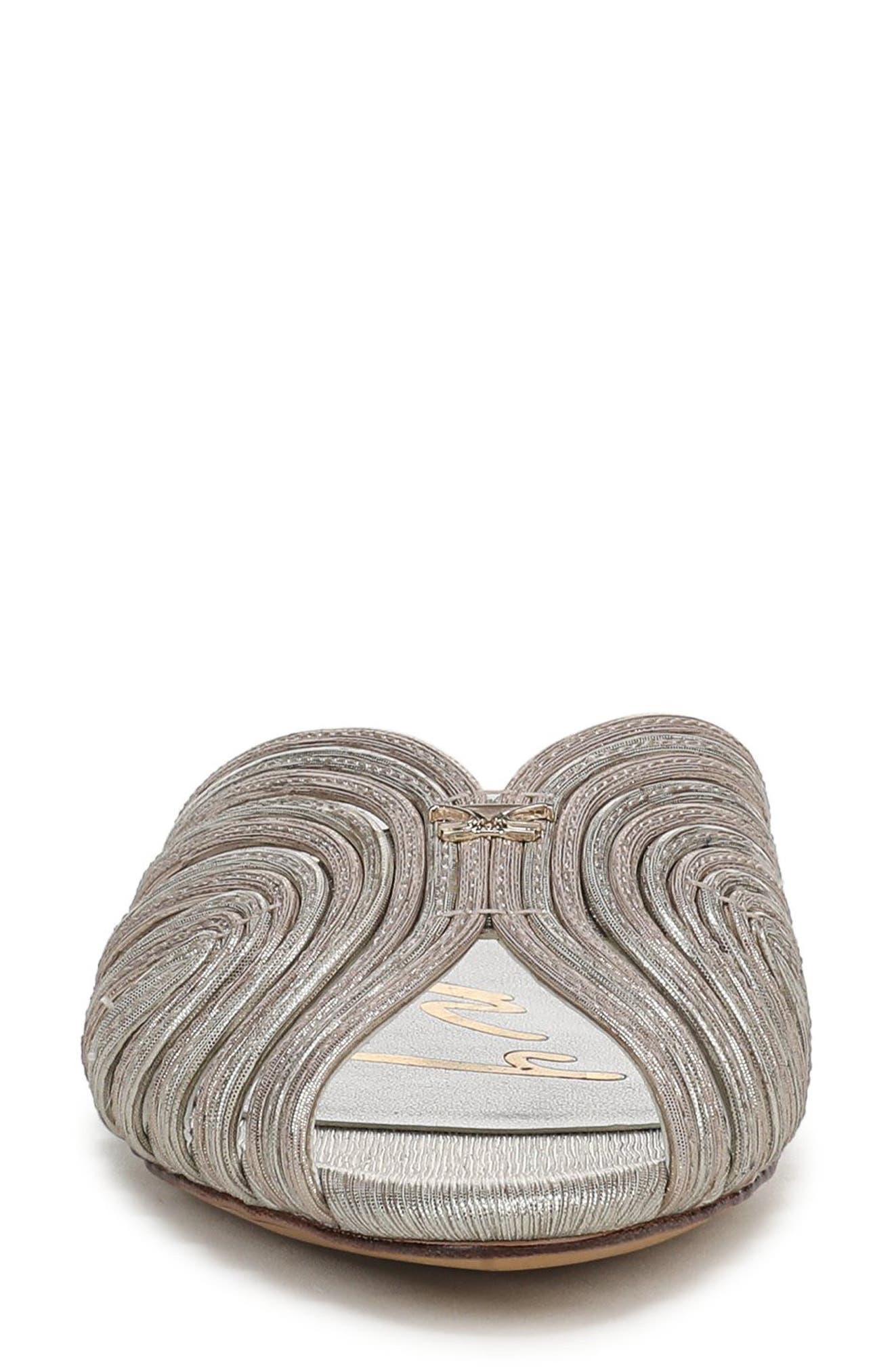 Kathleen Slide Sandal, Alternate, color, CHAMPAGNE SILVER