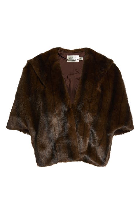 Faux Fur Capelet