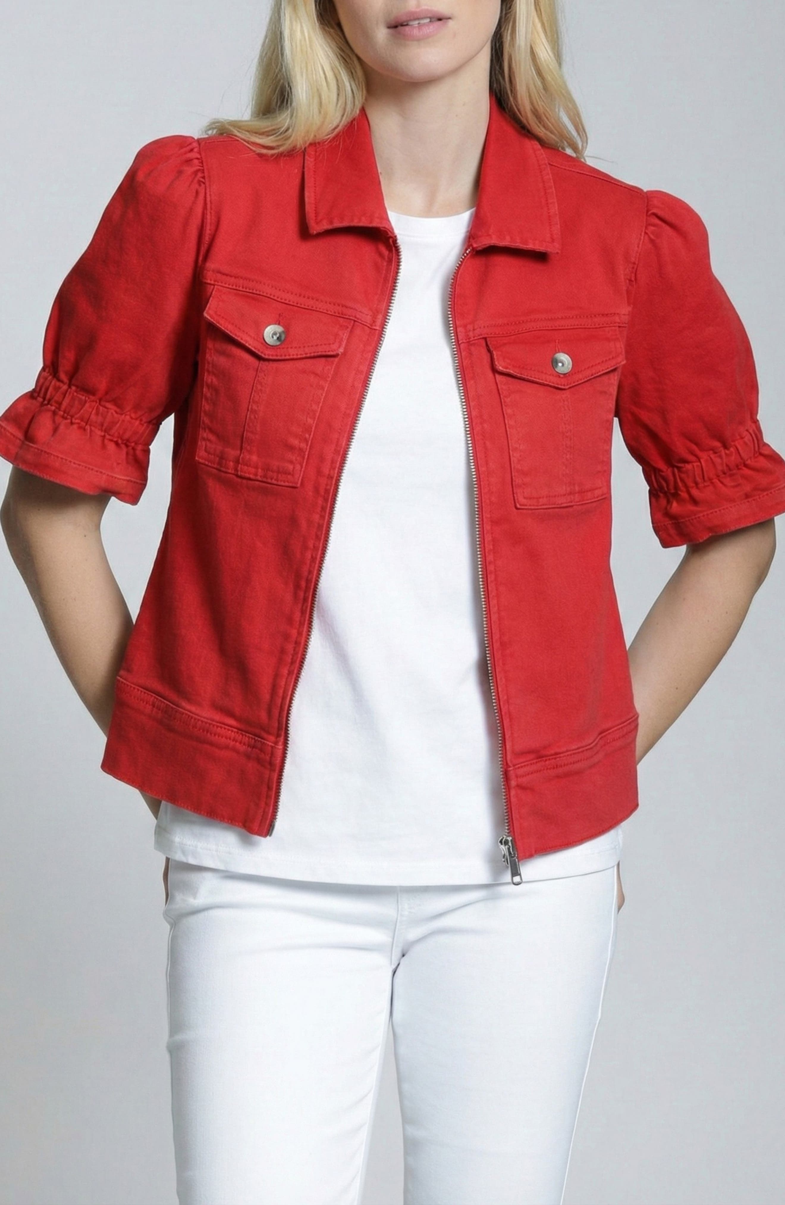 Short Sleeve Denim Jacket - image 3