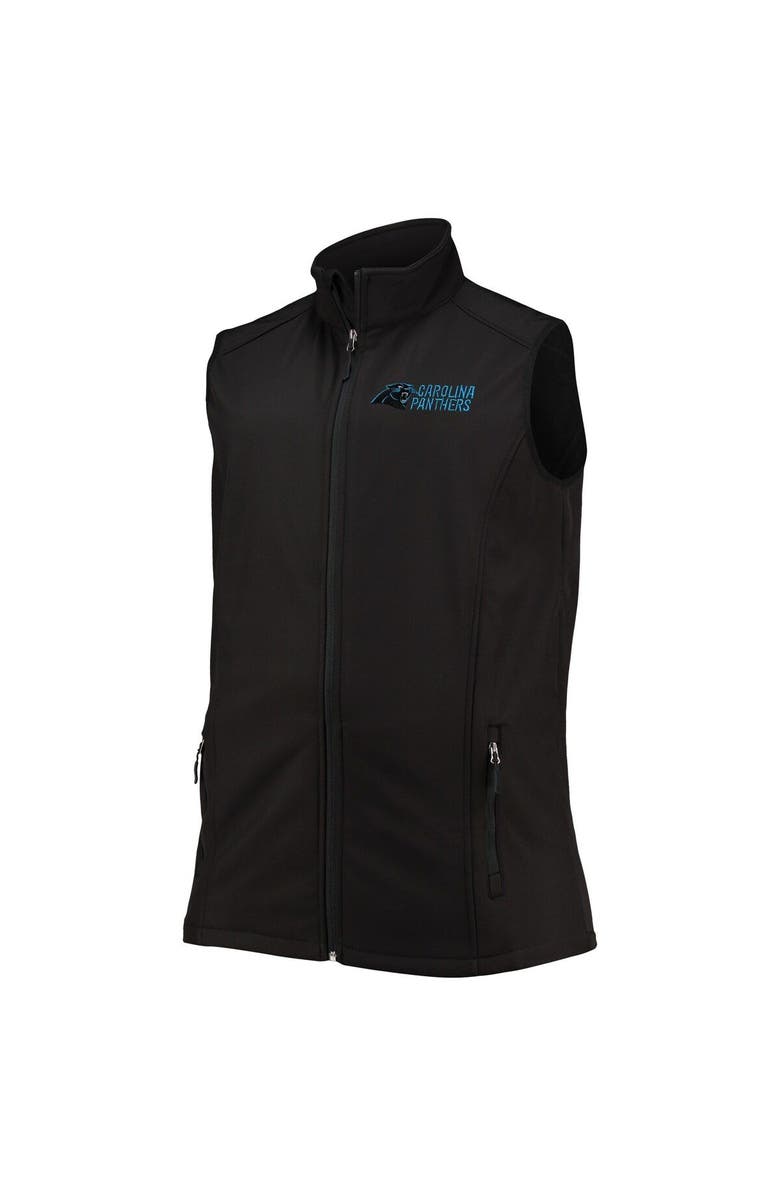 DUNBROOKE Men's Dunbrooke Black Carolina Panthers Big & Tall Archer Softshell Full-Zip Vest, Alternate, color, Black