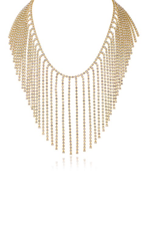 Multistrand Crystal Statement Necklace