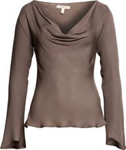 Kallmeyer Wilka Cowl Neck Silk Georgette Top