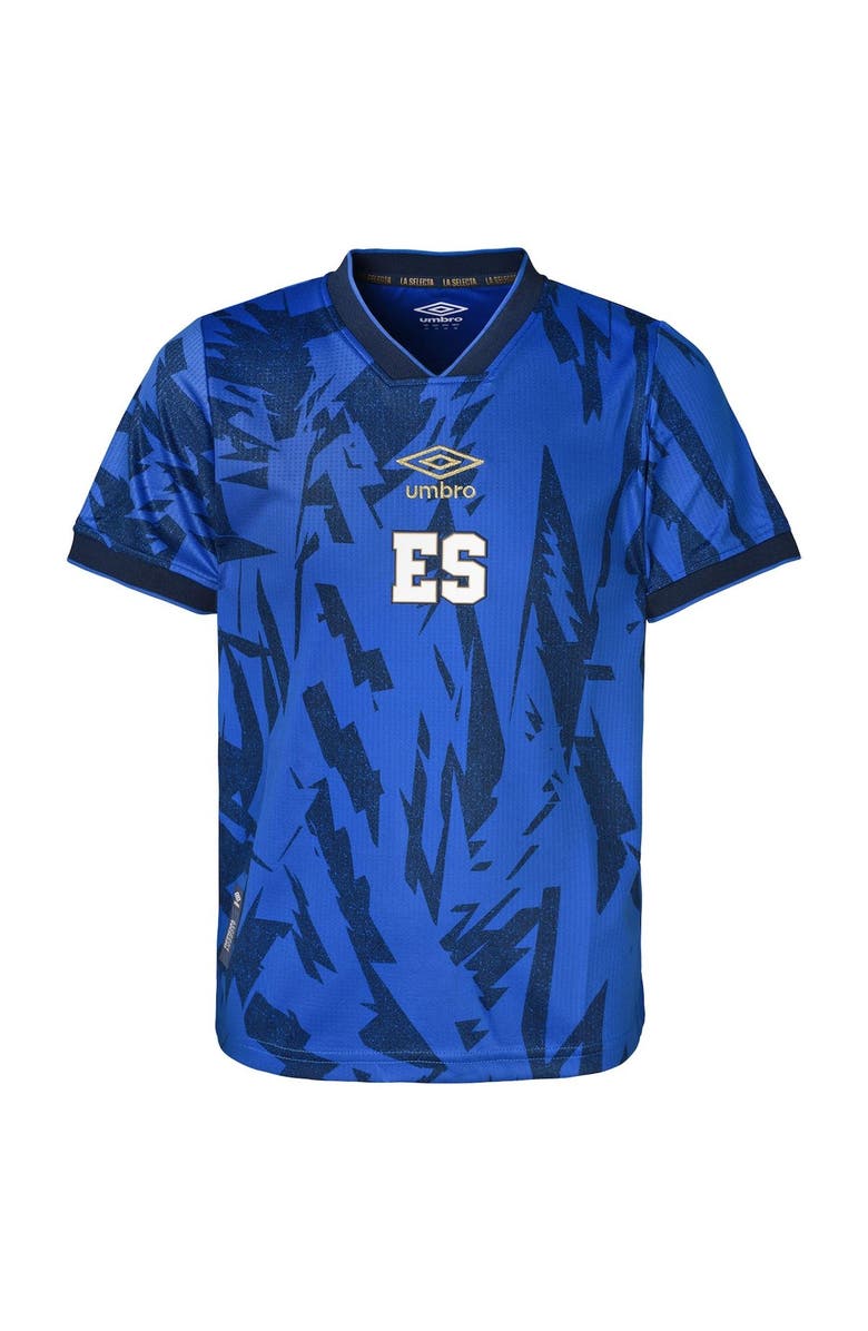 Umbro Youth Umbro Blue El Salvador National Team 2023 Home Replica Jersey, Alternate, color,