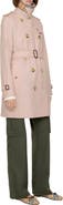 Burberry Short Tropical Gabardine Kensington Trench Coat