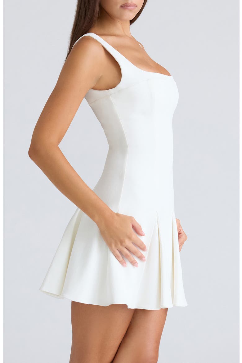 Amelie Panelled Cocktail Minidress, Alternate, color, VINTAGE IVORY