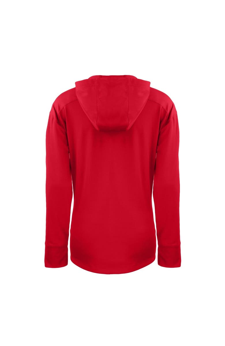 Cutter & Buck Women's Cutter & Buck  Red Houston Astros Daybreak Eco Recycled Half-Zip Hoodie, Alternate, color, 