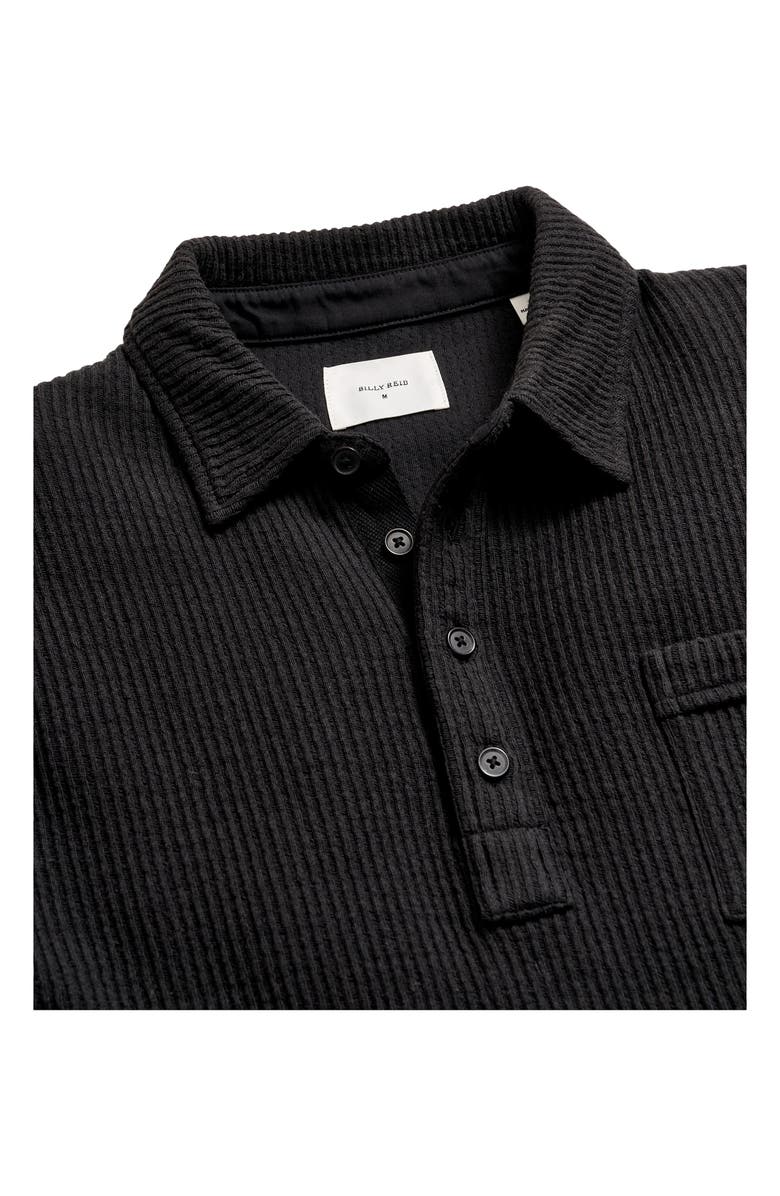 Billy Reid Drop Stitch Long Sleeve Polo, Alternate, color, 
