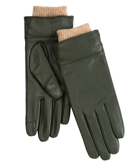 Rib Cuff Leather Glove