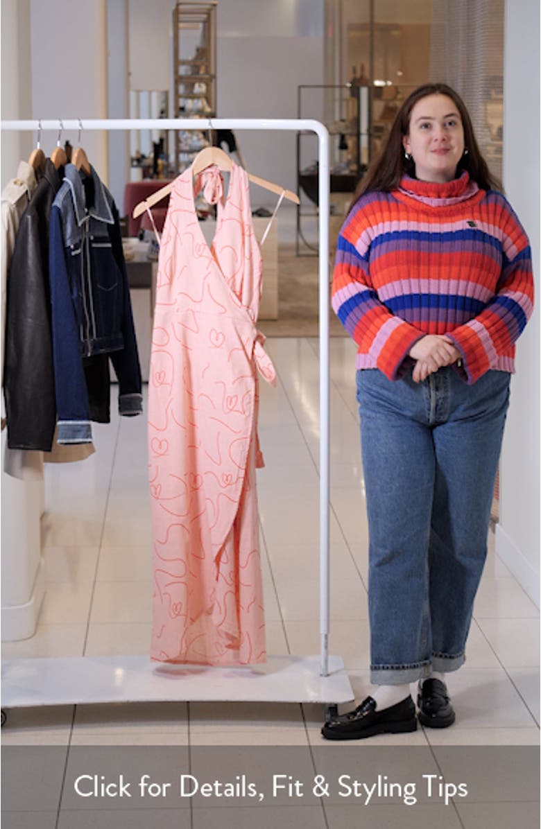 Abigail Halter Wrap Dress, sales video thumbnail