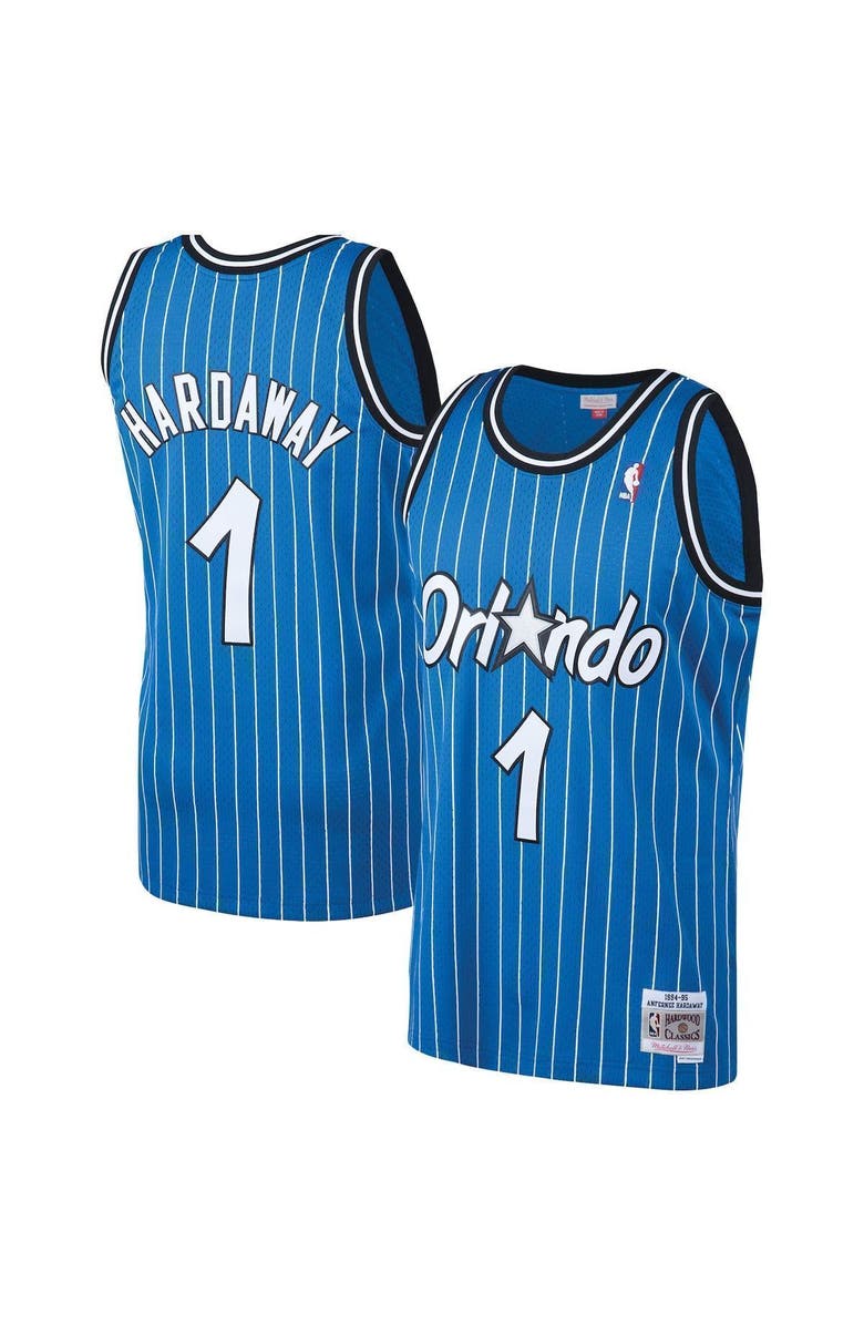 Mitchell & Ness Men's Mitchell & Ness Penny Hardaway Blue Orlando Magic 1994/95 Big & Tall Hardwood Classics Swingman Jersey, Alternate, color, 
