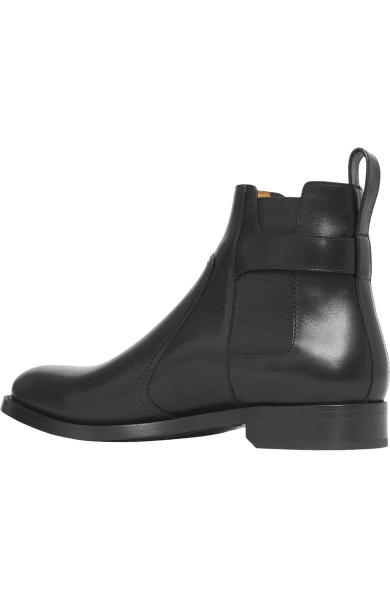 Burberry Luke TB Monogram Buckle Leather Chelsea Boot, Alternate, color,