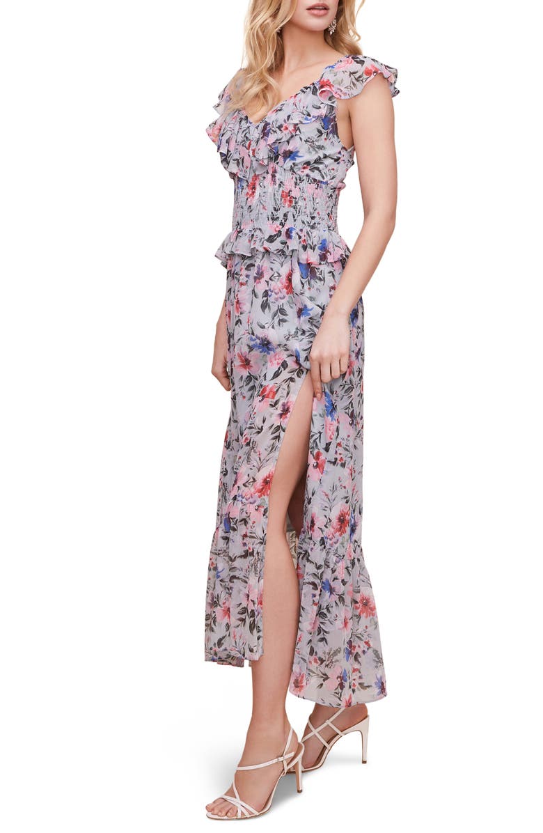 ASTR the Label Double Flutter Midi Dress, Alternate, color, 