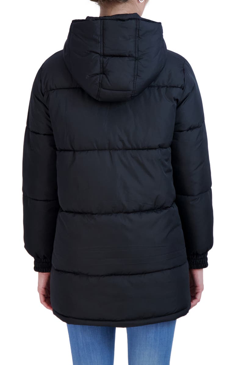 Sebby Water Resistant Puffer Jacket, Alternate, color, Black