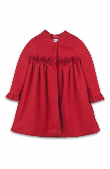 Kids' Rosette Hooded Coat