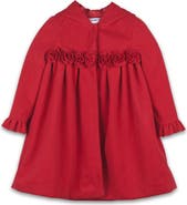 JOE-ELLA Kids' Rosette Hooded Coat