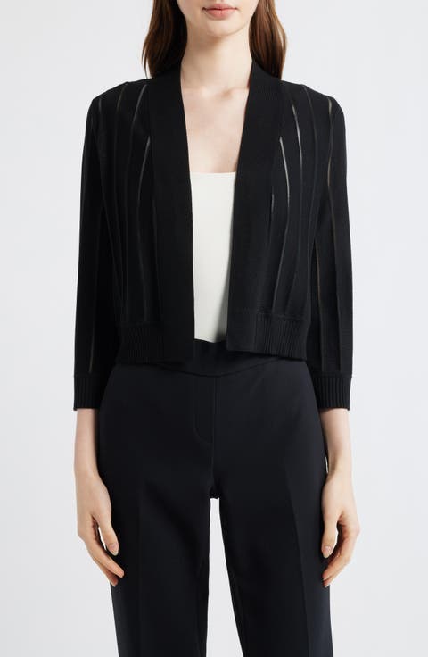 Sheer Stripe Shrug (Regular & Petite)