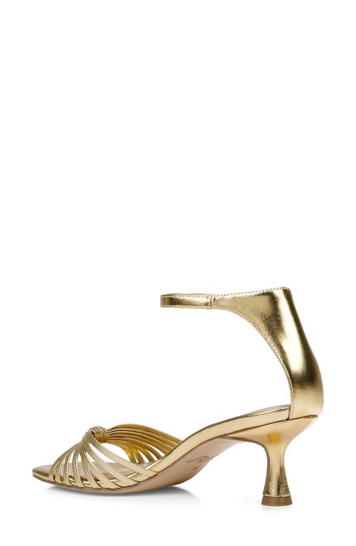 Jewel Badgley Mischka Silvia Ankle Strap Sandal In Gold Metallic