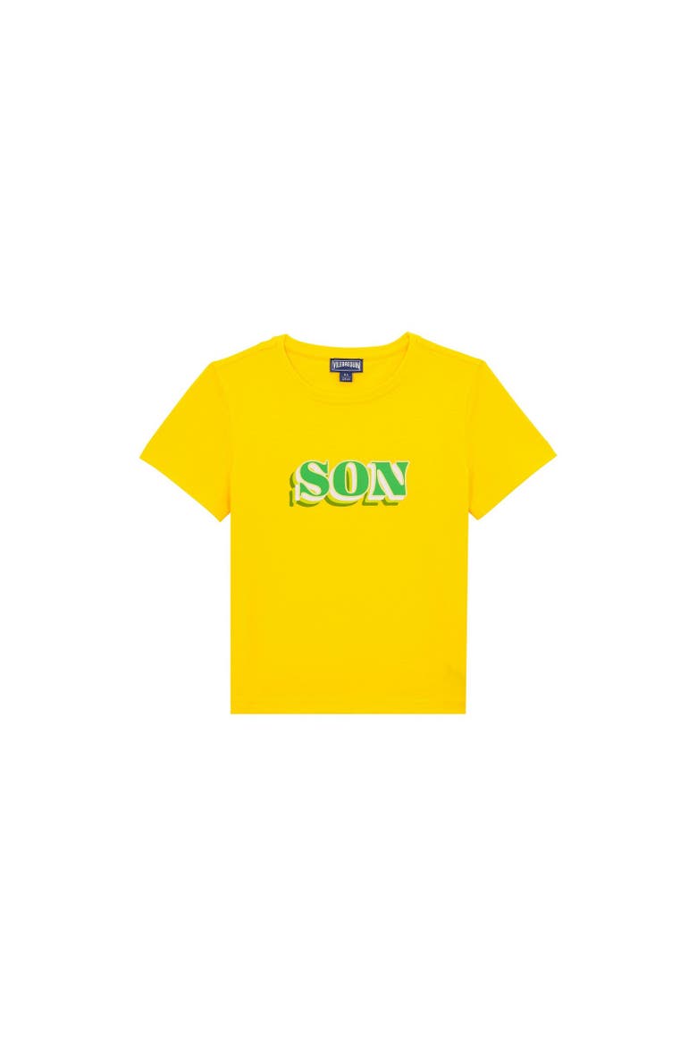Kids' Dad and Son Cotton T-Shirt, Alternate, color, SOLEIL