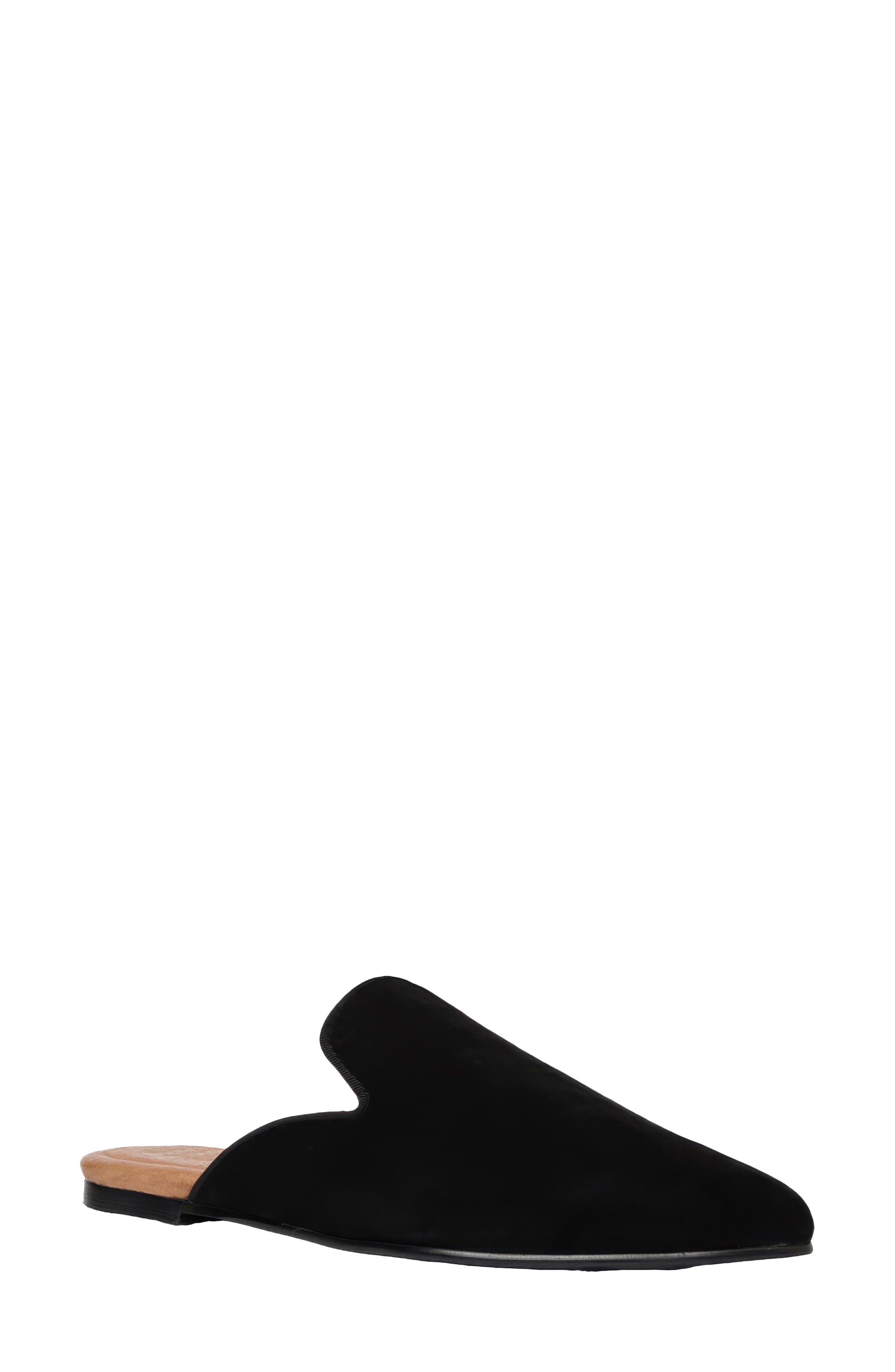 André Assous Daria Mule, Main, color, Black Suede