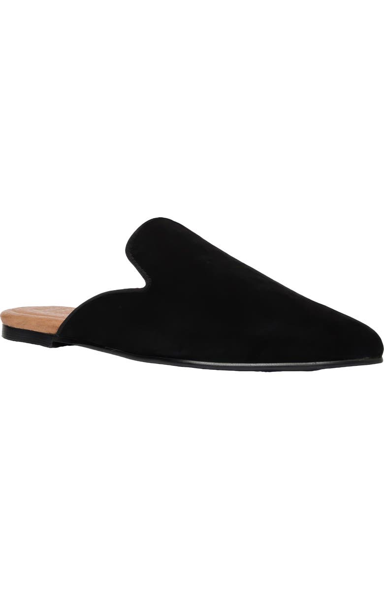 André Assous Daria Mule, Main, color, Black Suede