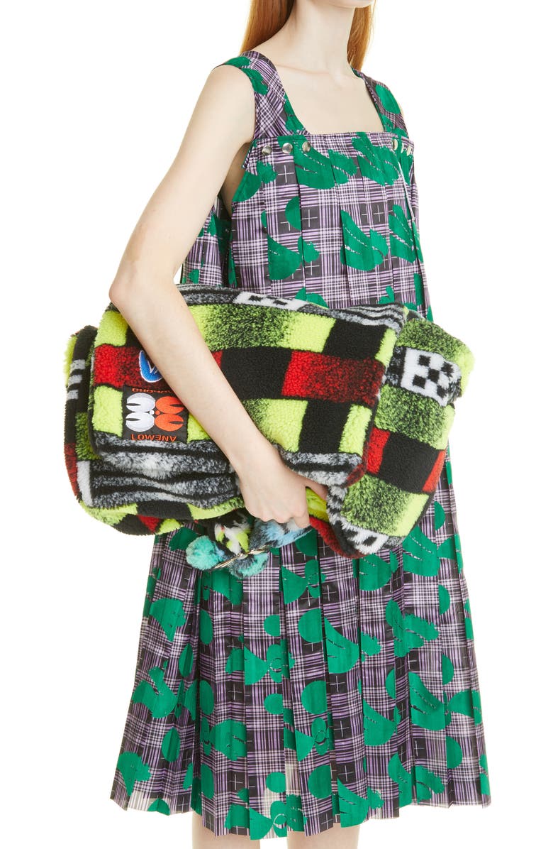 Chopova Lowena Patchwork Fleece Shoulder Bag, Alternate, color,