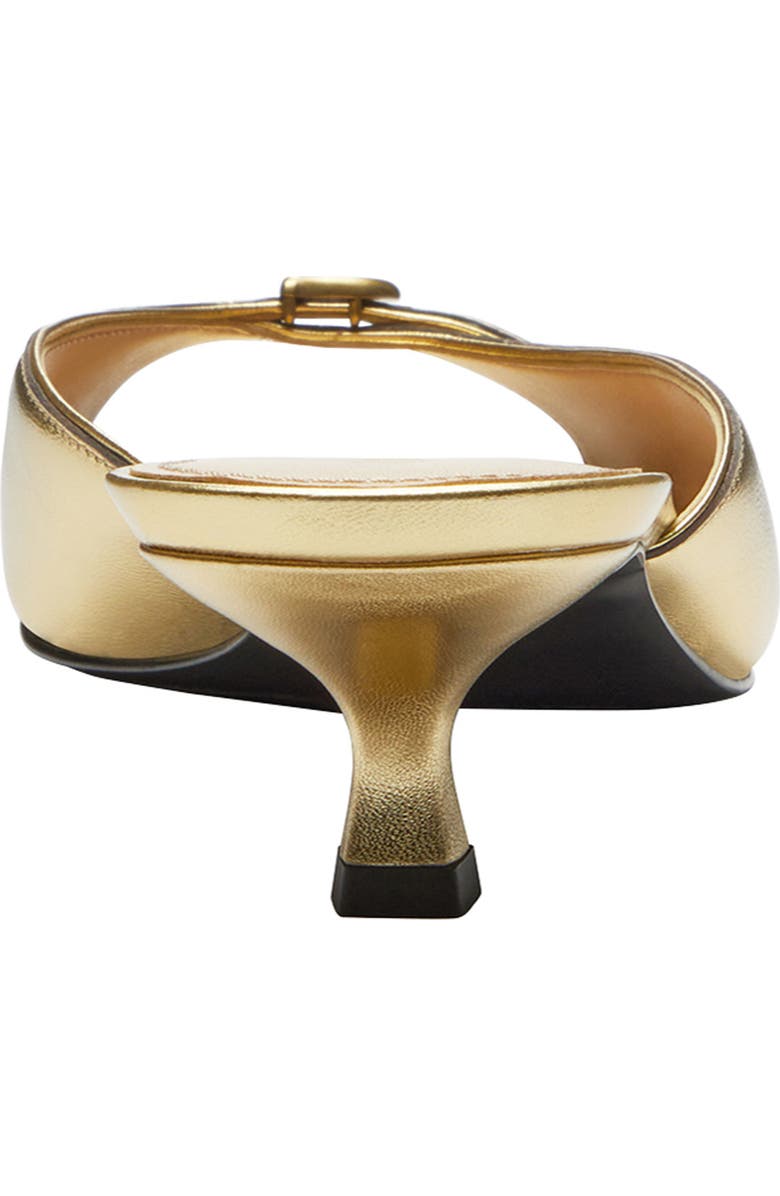 COACH Margot Kitten Heel Sandal, Alternate, color, Gold