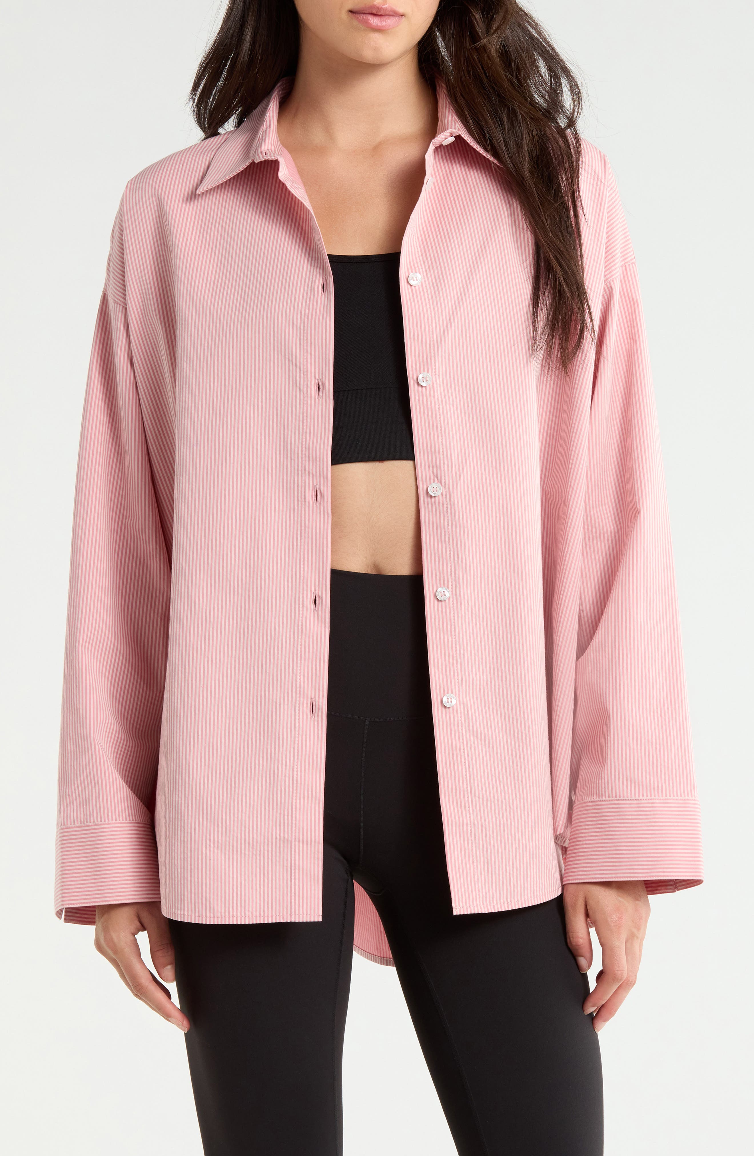 MELROSE PINK WHITE STRIPE