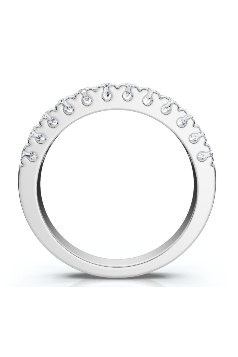 1/2Ct Pave Diamond Wedding Anniversary Stackable Ring Gold Lab Grown, Alternate, color, 10k White Gold