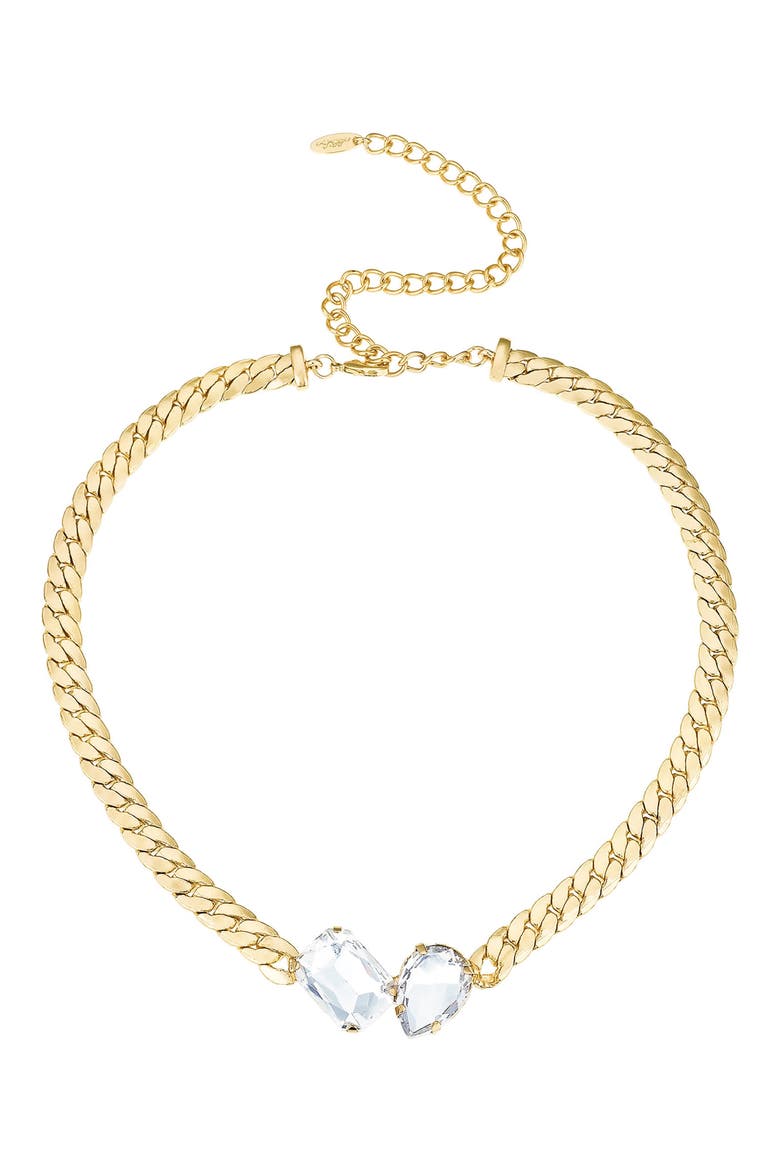 Crystal Collar Necklace, Main, color, GOLD