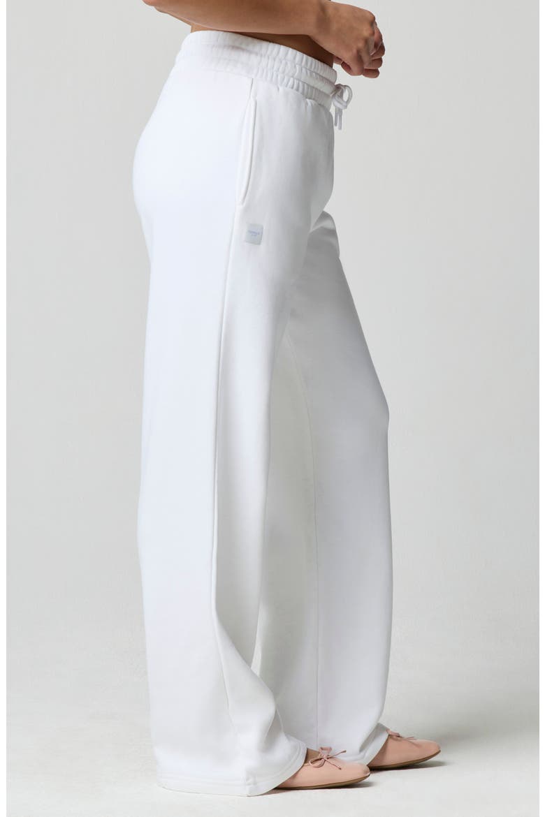 Cozy Crush Wide Leg Sweatpants, Alternate, color, BRIGHT WHITE